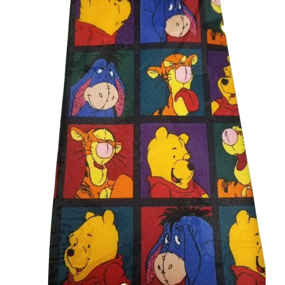 Winnie‎ the Pooh and Friends Polyester Colorful Cartoon Fun Pointed Tie